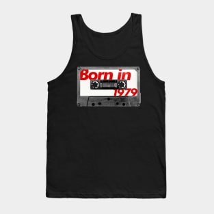 Born in 1979  ///// Retro Style Cassette Birthday Gift Design Tank Top